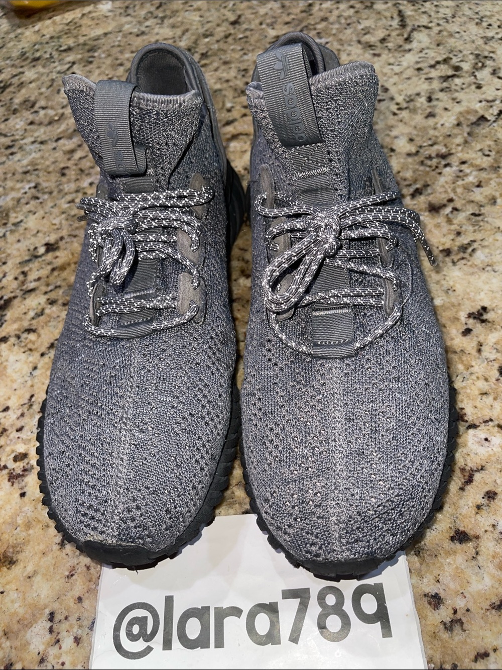 Adidas Tubular Doom Gray Knit High-Top Sneakers